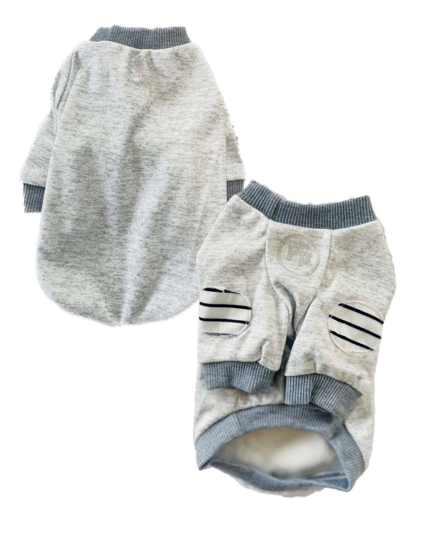 Gray Chihuahua Fleece Essential XS with soft fleece lining and ribbed cuffs for a snug, comfortable fit