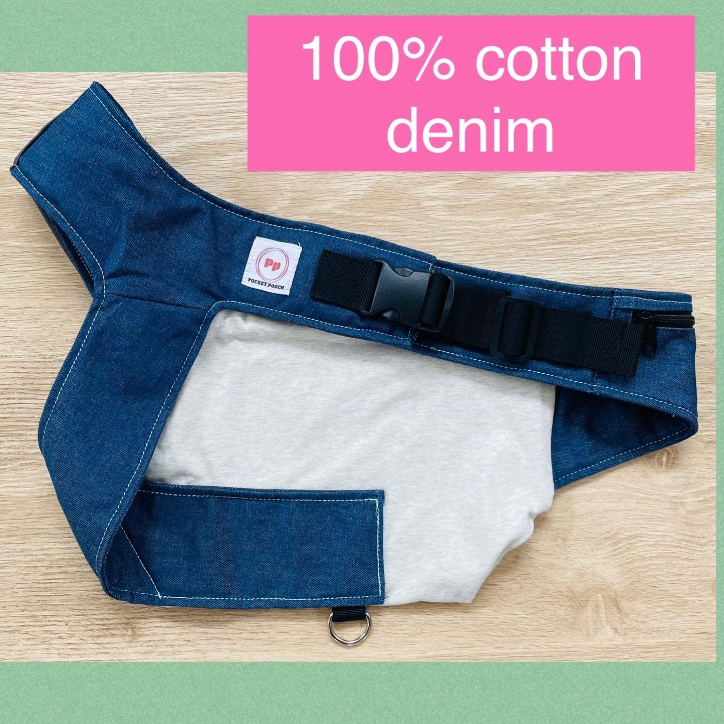 Chihuahua sling carrier Pet Sling Carrier Pocket Pooch- Ultimate Stylish Comfy Solution.