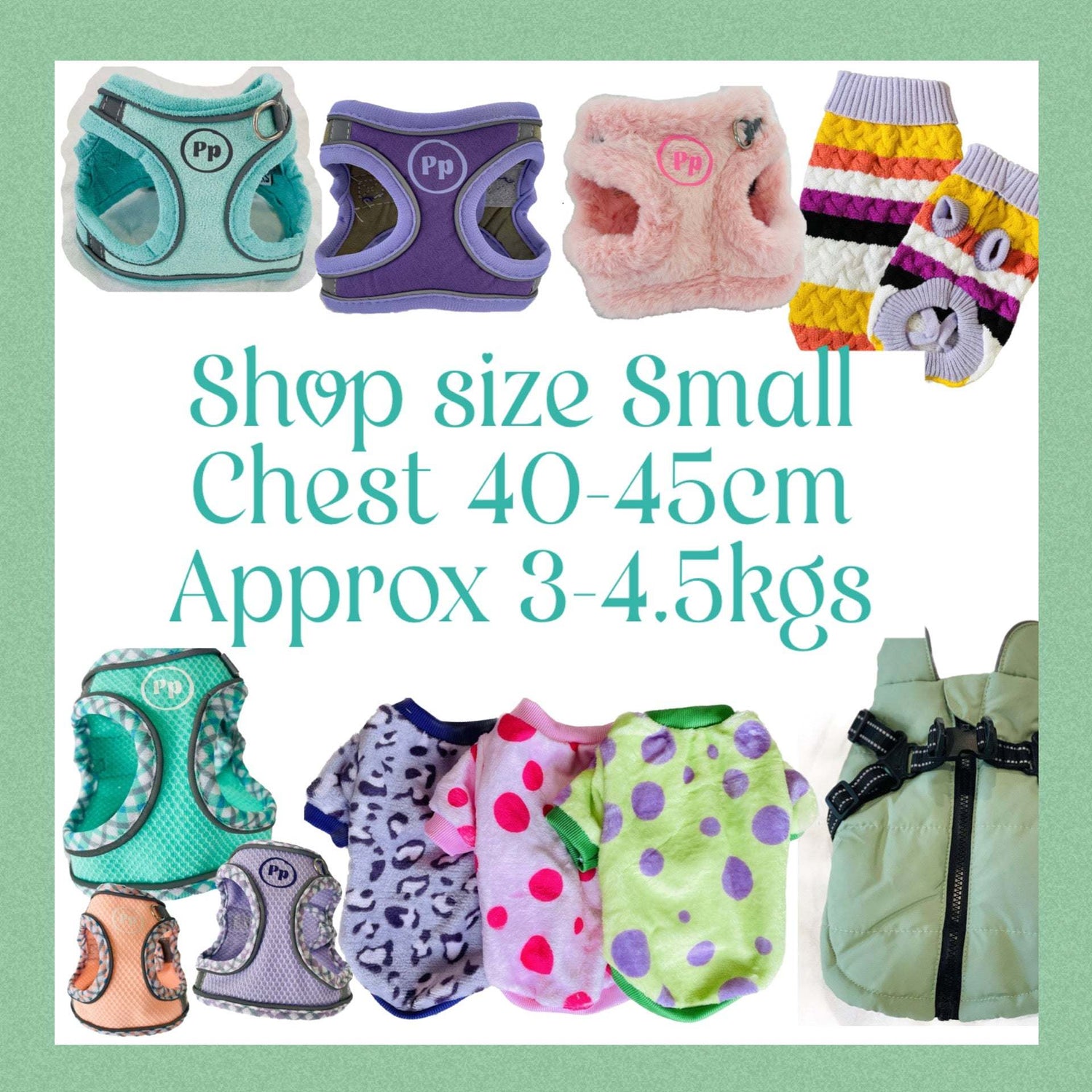 Small: Stylish Chihuahua Styles: Chest 40-45cm, Approx 3-4.5kgs
