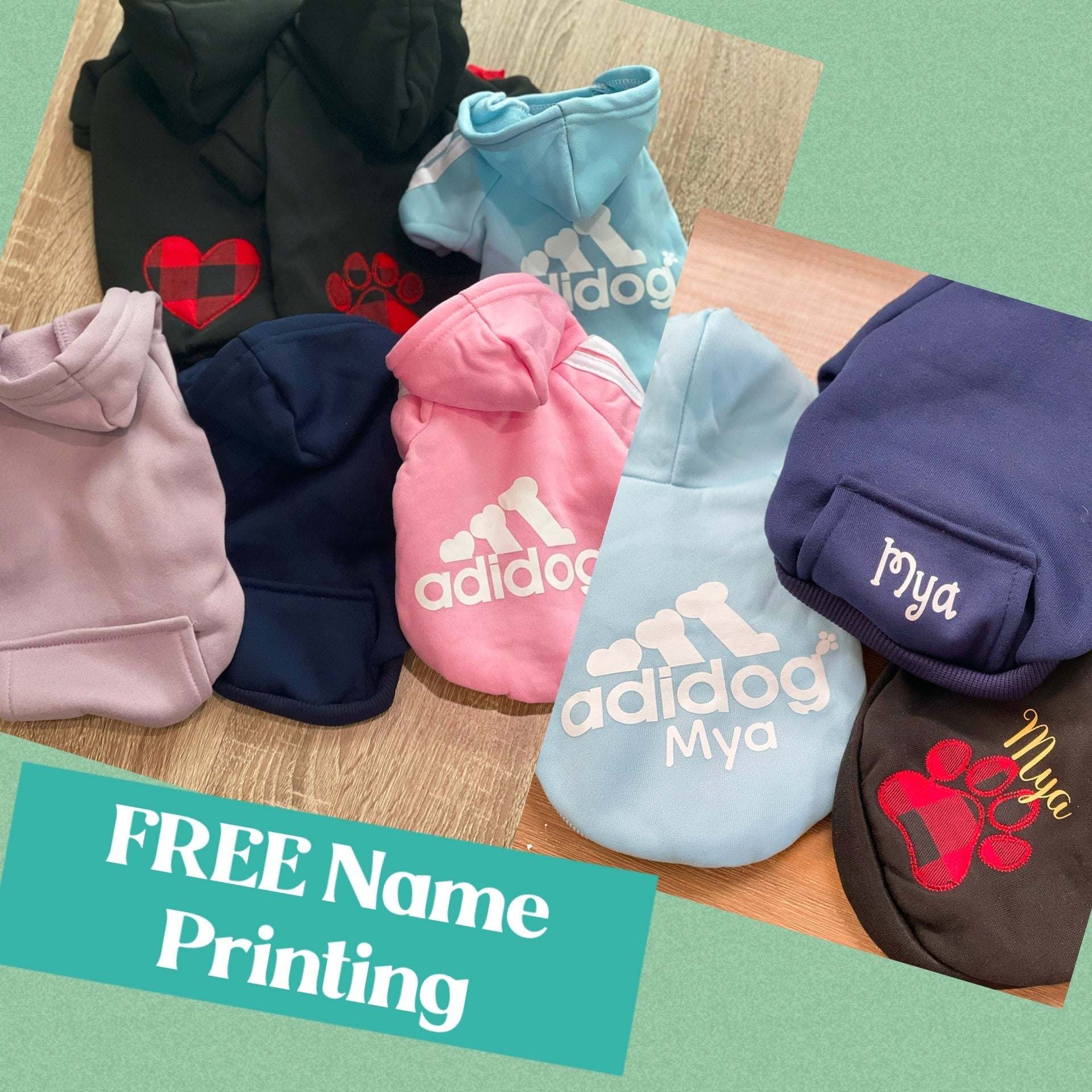 Personalised Dog Hoodies 