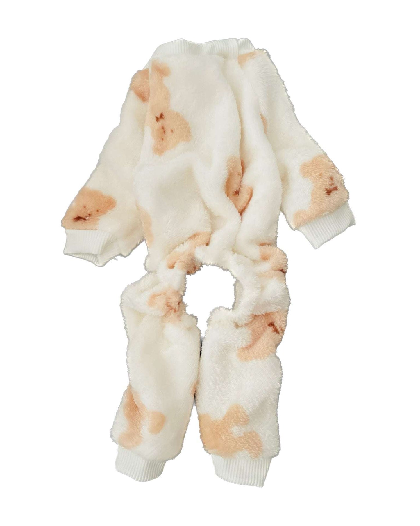 Soft fluffy fleece Puppy PJ’s with teddy bear pattern for small dogs