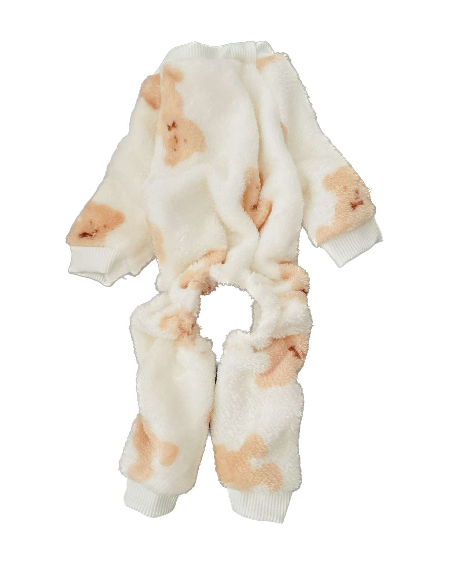 Soft fluffy fleece Puppy PJ’s with teddy bear pattern for small dogs