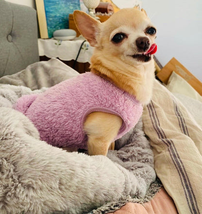 Small Dog fluffy vest