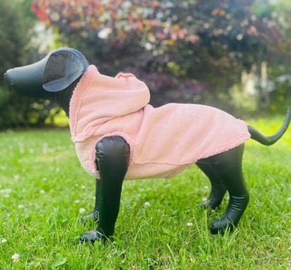 Reversible faux sheep skin dog coat