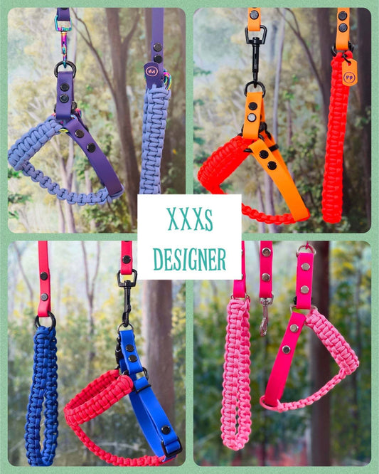 Pocket Pooch Designer harness set size XXXS